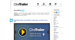 Desktop Screenshot of blog.cinetrailer.tv